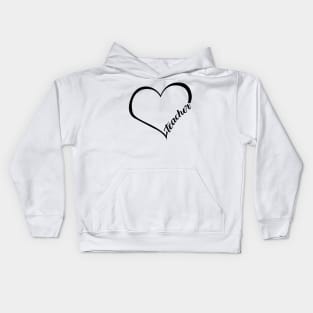 'Teacher Heart Scribble' Lovely Teacher Quote Gift Kids Hoodie